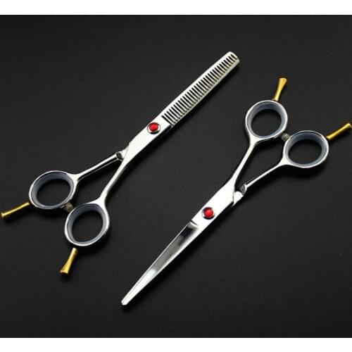 New professional 5.5 inch Two-tailed thinning shears cutting barber cut hair scissors set hairdressing scissors Free shipping