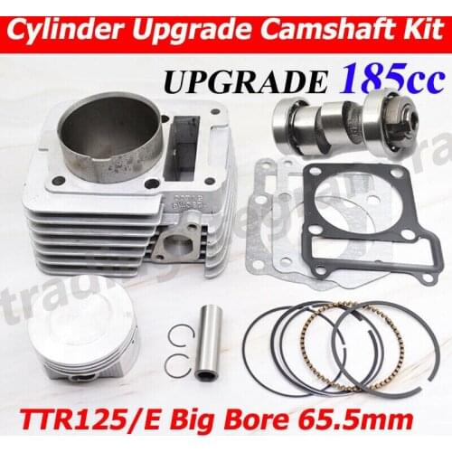 NEW High Quality Motorcycle Cylinder Camshaft Kit 65.5mm Big Bore for Yamaha TTR125 TTR125E TT-R125 185cc Modified Engine