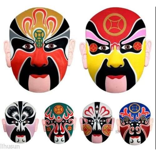 Wholesale 8pcs Chinese Classical Rubber Beijing Opera Facial Makeup Fridge Magnet