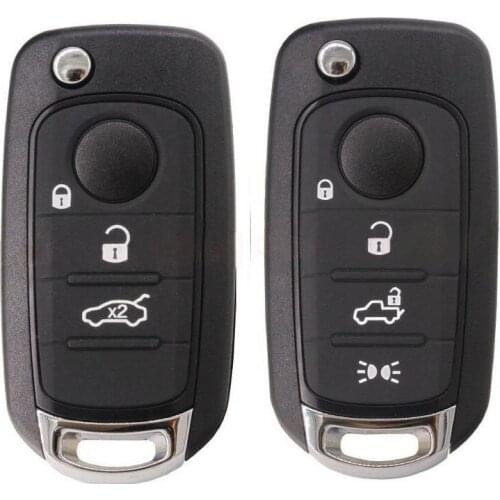 3/4 button Replacement Flip Folding Remote Key Shell Case For Chevrolet Car Alarm Housing Fob Key Cover