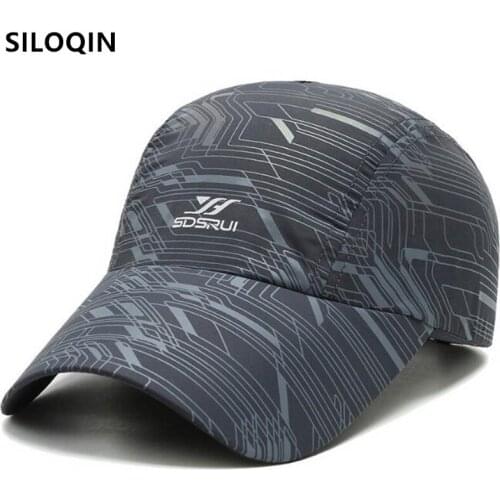 SILOQIN Summer Men Women Ultra-thin Breathable Baseball Cap Snapback Cap Adjustable Size Mens Cycling Sports Hat Fishing Caps