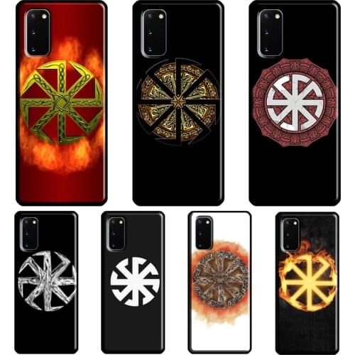 Slavic Viking Symbol Kolovrat Cover For Samsung Galaxy S20 FE S21 Ultra Note 20 Note9 Note10 S8 S9 S10 Plus Phone Case
