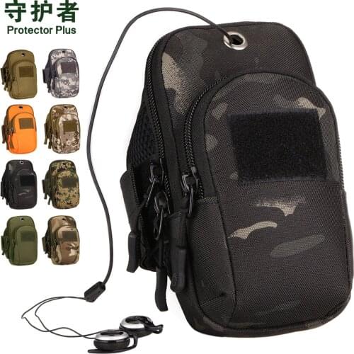 Running Mobile Phone Arm Bag Camouflage Equipment Fitness Mobile Phone Bag Tactical Wrist Bag Outdoor Sports a5447