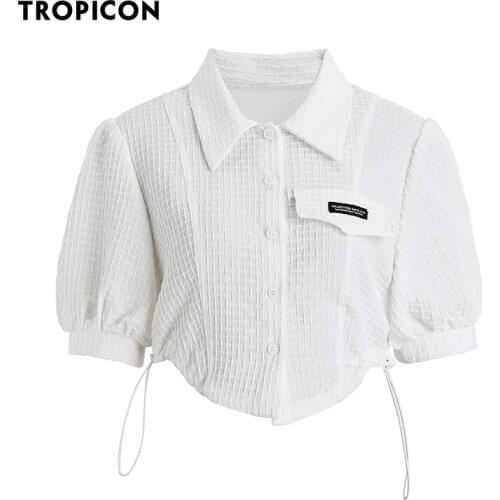 Черно-белые блузки TROPICON China At AliExpress