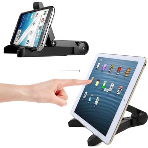 Universal Foldable Phone Tablet Stand Holder Adjustable Desktop Mount Stand Tripod Table Desk Support for Tablet PC Mobile Phone