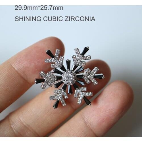 DIY Vintage snowflake beaded Patches for Clothing Cubic zirconia rhinestone pin badges parches Appliques Decoration for clohtes
