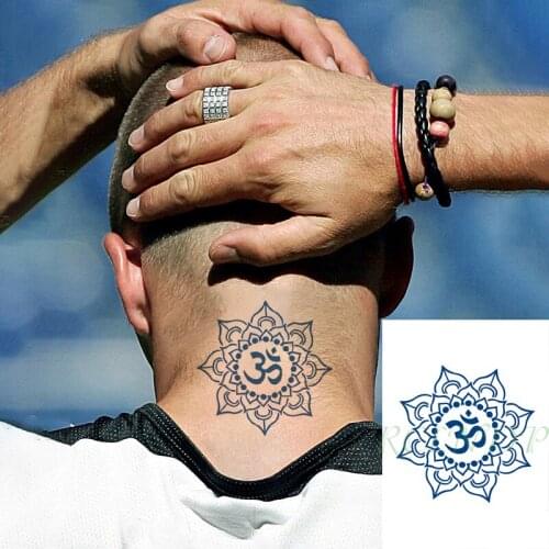 Waterproof Temporary Juice Ink Sticker Totem Datura Lotus Flower Arabic Geometric Fruit Gel Long Lasting Tattoo for Men Women