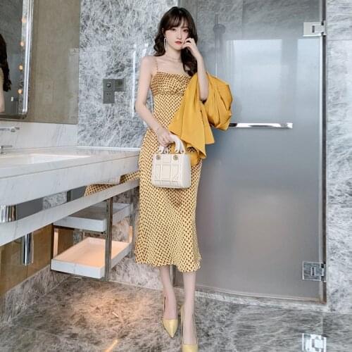 New arrival comfortable fashion print formal dress work style fresh personality elegant cute backless strap sexy a-line dress