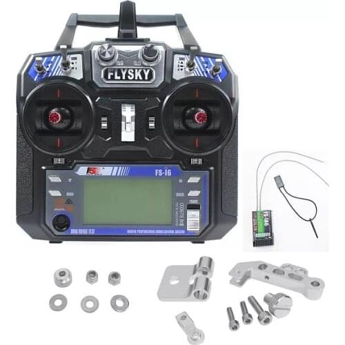 Flysky FS-i6 6CH 2.4G AFHDS 2A LCD Transmitter with iA6 Receiver and Monitor Stand for RC Heli Glider Quadcopter