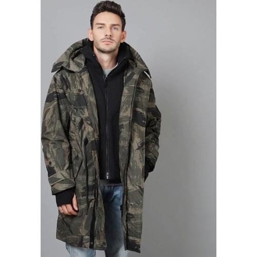 Winter man long down jacket warm fashion down jacket