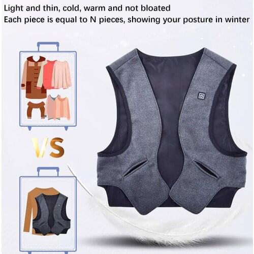 Winter Unisex Vest Electric Heating Shawl USB Electric Heating Shoulder Pad Electric Heating Warm Vest Outdoor Intelligent Warm