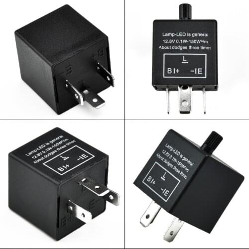 0.1W-150W.c/m Relay Universal Flasher 12 v Waterproof 3-pin Adjustable