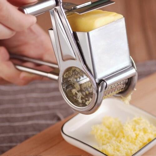 1PC Manual Cheese Grater Vegetable Shredder Cutter Grinder Rotary Blade Garlic Press Butter Slicer Chocolate Mincer Cheese Tools