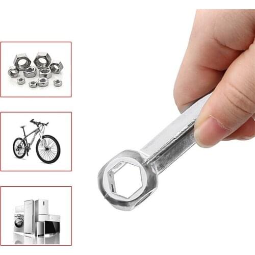 Bike 10 In 1 Dog Bone Mini Pocket Hexagon Wrench Multi-Tool Bicycle Keychain