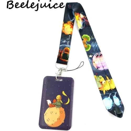 12sets Little Prince Neck Strap Lanyard keychain Mobile Phone Strap ID Badge Holder Rope Keyrings Accessories Webbings Ribbons