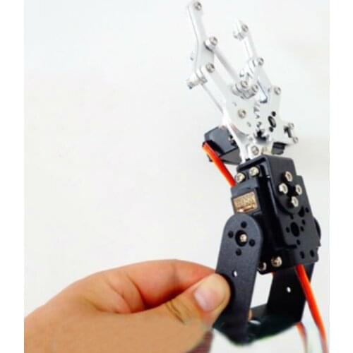 2 DOF Metal Robot Arm Claw/Gripper Mount Frame Kit Set Aluminium Alloy Robotic Manipulator Multifunctional Bracket Servo Toy