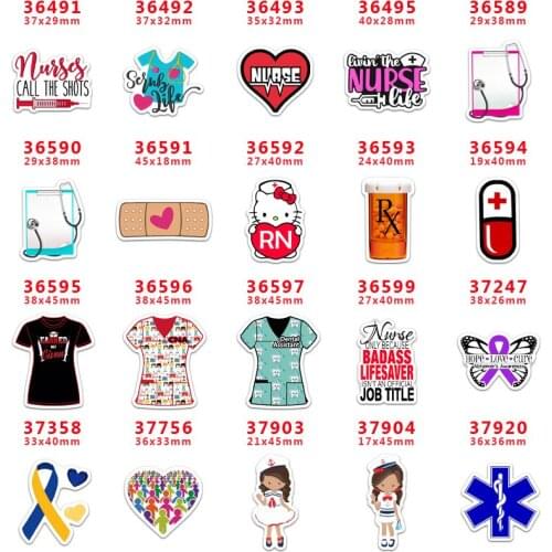 2020 new arrival Free shipping 30 pcs/package printed resin planar flat-back resins for Hair Bow Decoration PR36491