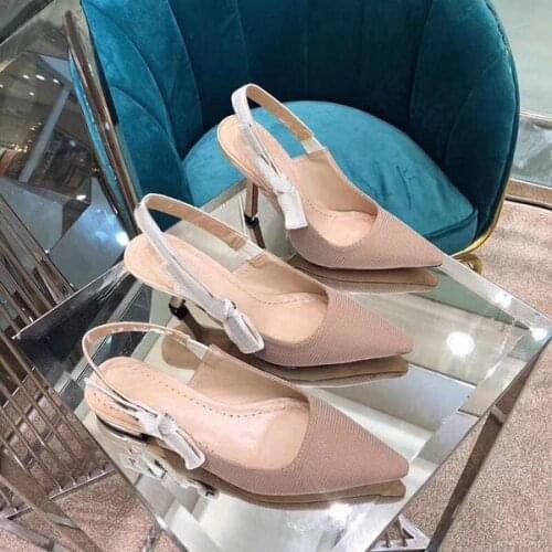 2021 High heeled sandals Gladiator leather womens sandal thin heeleds shoee