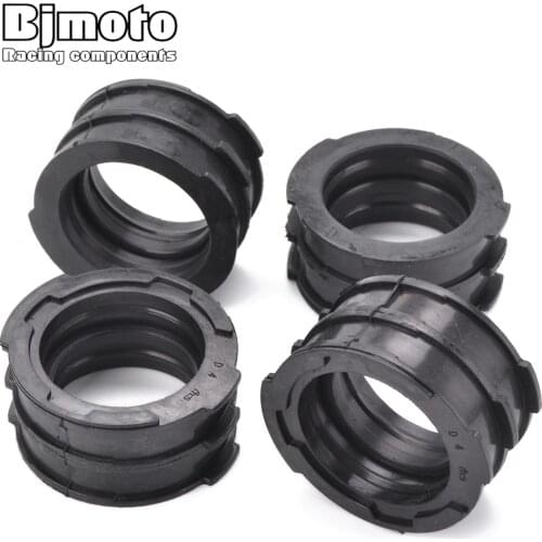 4PCS Motorcycle 1FK-13597-00 Rubber Carburetor Intake Boot Carb Insulator For Yamaha V-MAX 1200 VMAX V MAX 1200 VMX12V 1985-2007