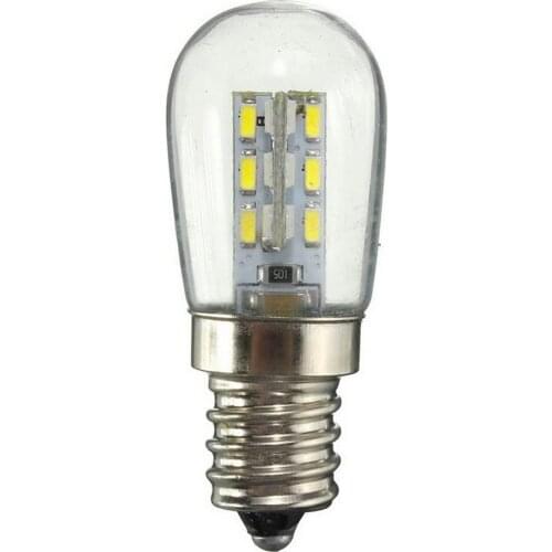 Ac220/ac110vled Bulb E12 E14 Smd 24 Led High Brightness Glass Lampshade Pure Warm White Lamp For Sewing Machine Refrigerator