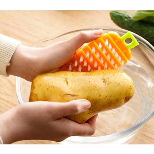 Fruit Vegetable Cleaning Brush Potato Carrots Salad Cleaner Antibacterial Brushes Fruit Cleaning Tools Kitchen Accessoies