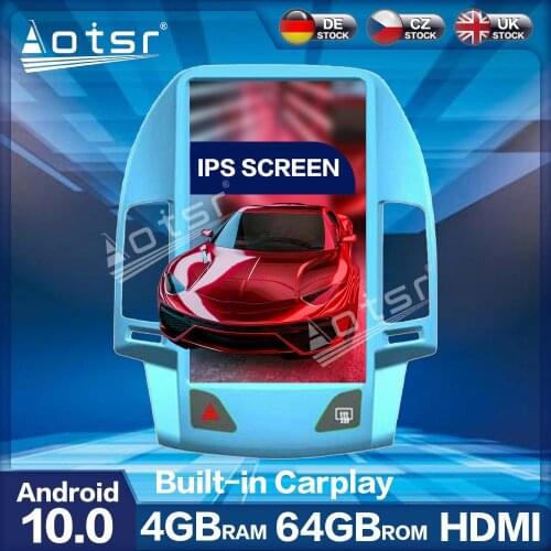 Aotsr 13.6" Vertical Tesla PX6 Android 9.0 4+64GB Car Radio Player GPS Navigation HD Multimedia DSP For HYUNDAI I30 2009 - 2016