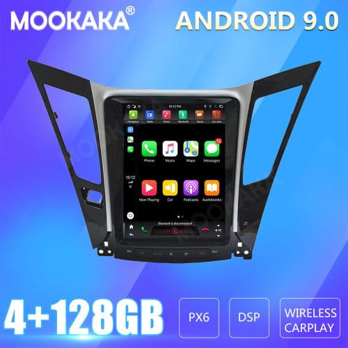 For HYundai sonata 2014-2016 Car Radio Screen GPS Navigation 128GB Android CARPLAY Multimedia Player Audio