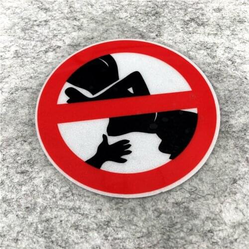 Car Styling Vinyl Decal Waterproof Warning DO NOT TOUCH Sexy Lady Hot Motorcycle Bike Helmet Sticker