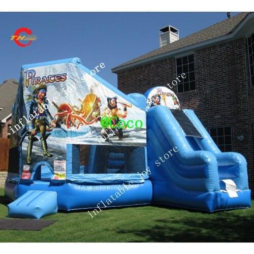 Free air ship to door,Attractive new design inflatable pirate ship bounce house combos bouncer juming moonwalk house