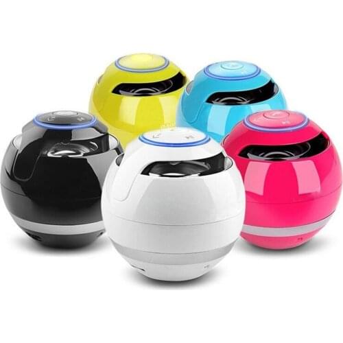 Wireless Bluetooth Speaker Colors LED Lights Portable Subwoofer With Mic FM Multicolored Ball with Light Speaker Outdoor