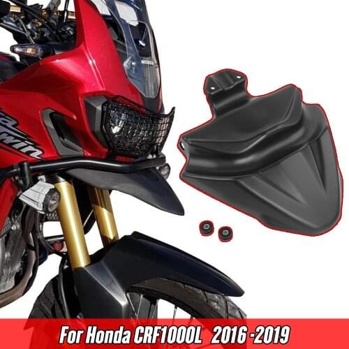 CRF1000L 2019 Front Wheel Fender Beak Nose Cone Extension Cover Extender Cowl For Honda CRF 1000L Africa Twin 2016 2017 2018