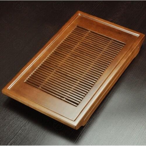 Wooden Kung Fu Tea Tray Water Storage Eco Friendly Chinese Tea Set Dry Bubble Tea Tray Drainage Bandeja Madera Kitchen Teaware