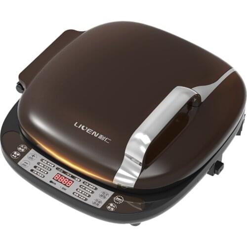 Electric Skillets machine Automatic Double-sided Heating Pancake pan Sandwich Breakfast Machine Removable Electric Baking Pan