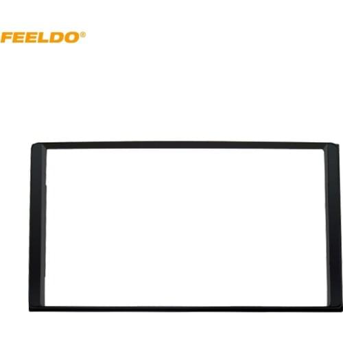 FEELDO Double Din 173X98mm Car DVD Radio Fascia Frame for KIA Fiesta 2006 Dash Mount Frame Panel Front Bezel #AM5160
