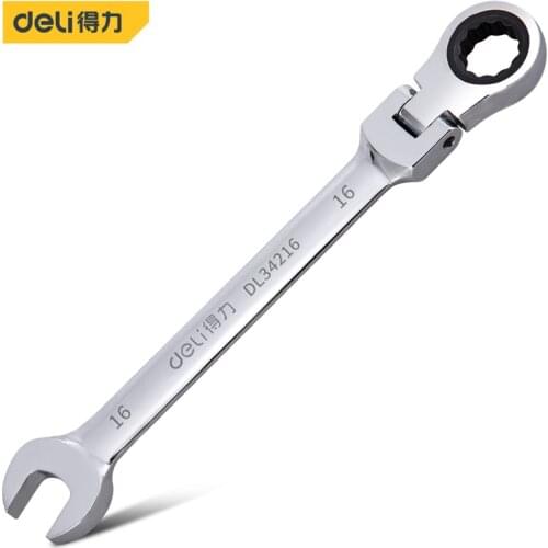 Deli Adjustable Head Ratchet Wrench Multi Size Snap Ring Hand Wire stripper Nippers Multipurpose kits electric tools