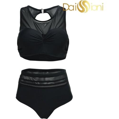 High waist solid sexy women bikini swimwear bikinis set swimsuit swimming swim suit Russian beachwear bathing wear