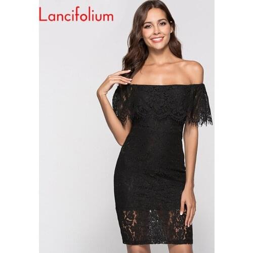 Lancifolium Off-the-shoulder Summer Dresses