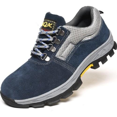 Men Outdoor Steel Toe Cap Puncture Proof Shoes Male Anti-slip Hiking Clbimg Boots Breathable Work Safety Shoes