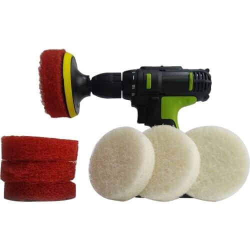 Power Scrub Pad Cleaning Kit Includes Extra Scrub Pads for Bathroom Kitchen Cleaning