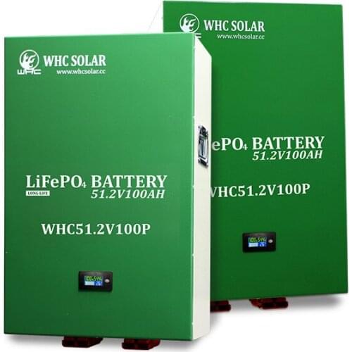 WHC Maintenance-free phosphate ups 51.2v 72v powerwall lithium ion battery lifepo4 12v 48v 100ah 200ah solar panel batteries