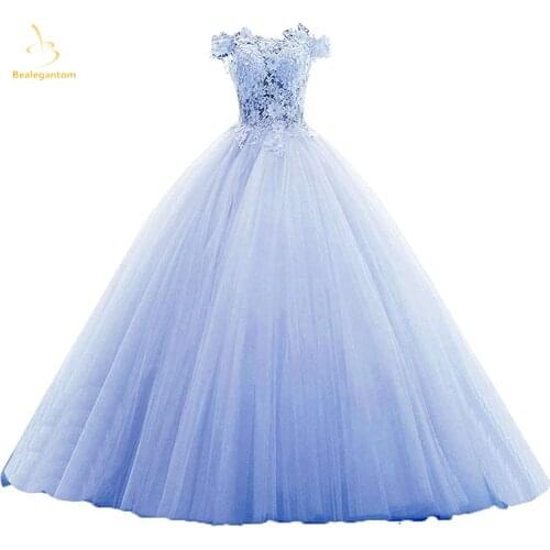 Bealegantom Cheap Lace Quinceanera Dresses 2021 Ball Gown Appliques Beaded Sweet 16 Dress Debutante Vestidos De 15 Anos QA1607