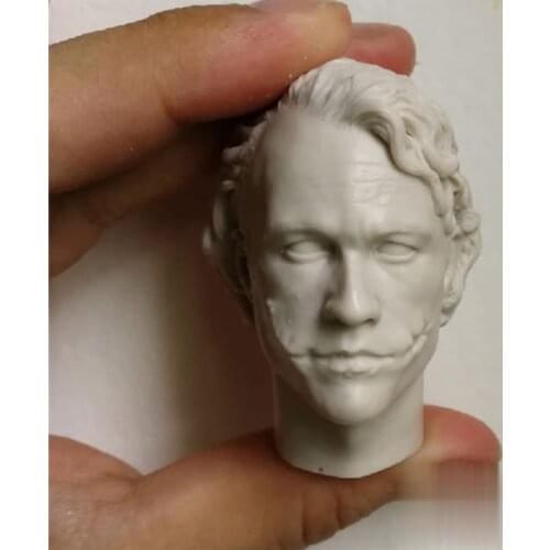 Unpainted 1/6 Scale Creg 2.0 Joker Head Sculpt Model For Action Figure Doll Soldier Accessories Painting Exercise No.235