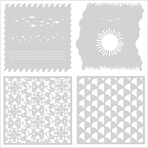 2021 new background Mask Stencil /Seal for DIY scrapbooking/photo album Decorative clear stamp sheets A634