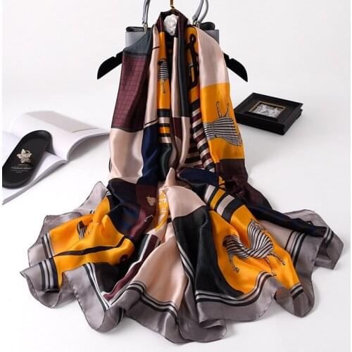 KOI LEAPING new summer woman fashion horse print printing long scarf scarves headscarf hot popular mature girl gift
