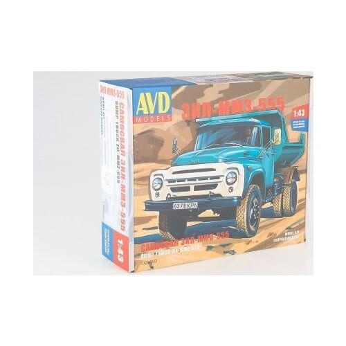 NEW AVD Models 1:43 Scale SOVIET DUMP TRUCK ZIL-MMZ-555 Diecast Model Kit 1329AVD