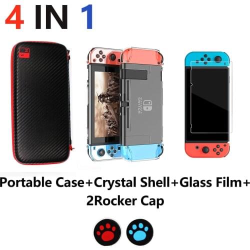 4 in 1 Nintend Switch Bag Case Super Slim Carrying Bag for Nintend Switch Console Game Card Storage Cases for Nintend Switch Bag