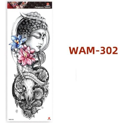 20 Design Waterproof Temporary Tattoo Sticker Full Arm Sleeve Tatoo Fake Tattoos Sleeve Flash Tattoos For Men Women 48*17cm