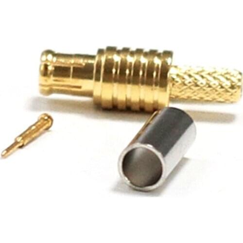 Lots of 10pcs MCX Crimp Male plug RF coax Connector For RG174 RG316 cable Wholesale Fast Shipping