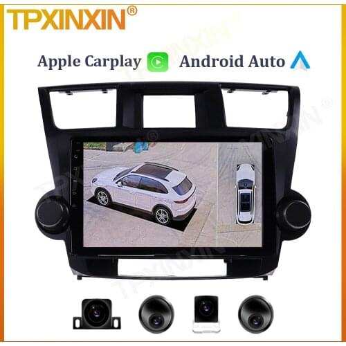6+128G For Toyota Highlander 2 XU40 2007 - 2013 Android Car Radio Multimedia Viedo Player Audio DSP Stereo GPS Navi Head Unit