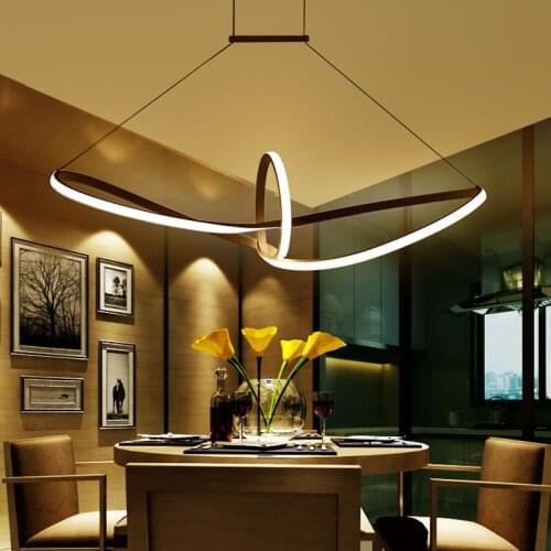 Free Shipping Modern Led Pendant Light Led Pendant Lamp Aluminium 85-265V 110V 220V Led Light Suspension Lamp for Dinning Room